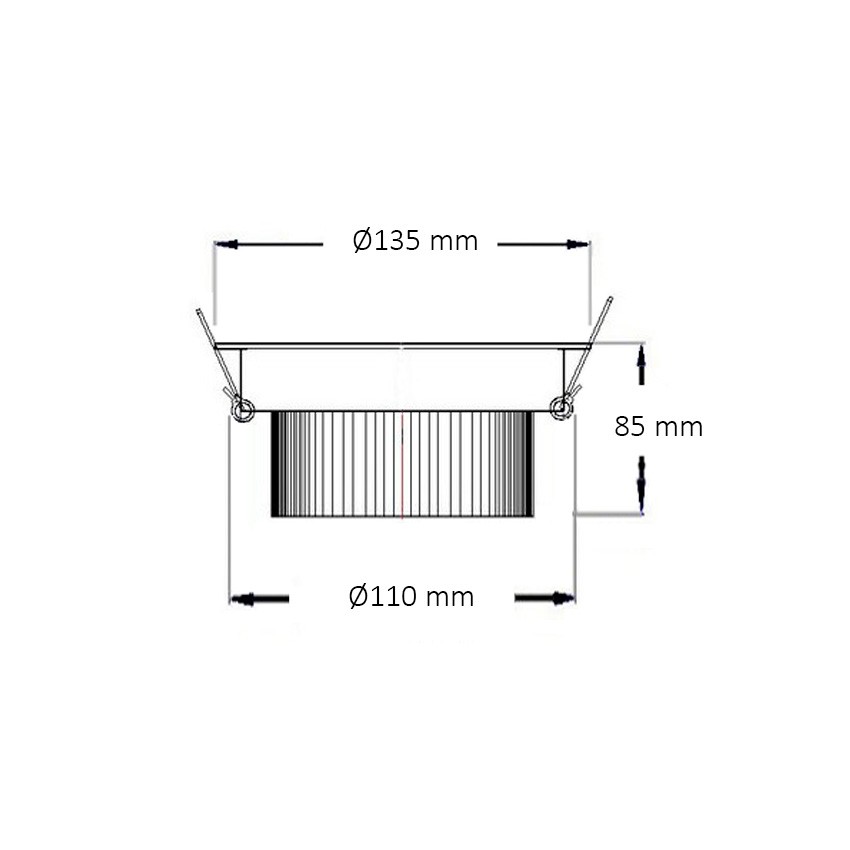 Foco LED Downlight Circular COB 15W Blanco