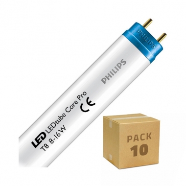 Produto de Pack Tubos LED 60 cm T8 Conexão Uni-Lateral 8W 100lm/W PHILIPS CorePro (10 un)
