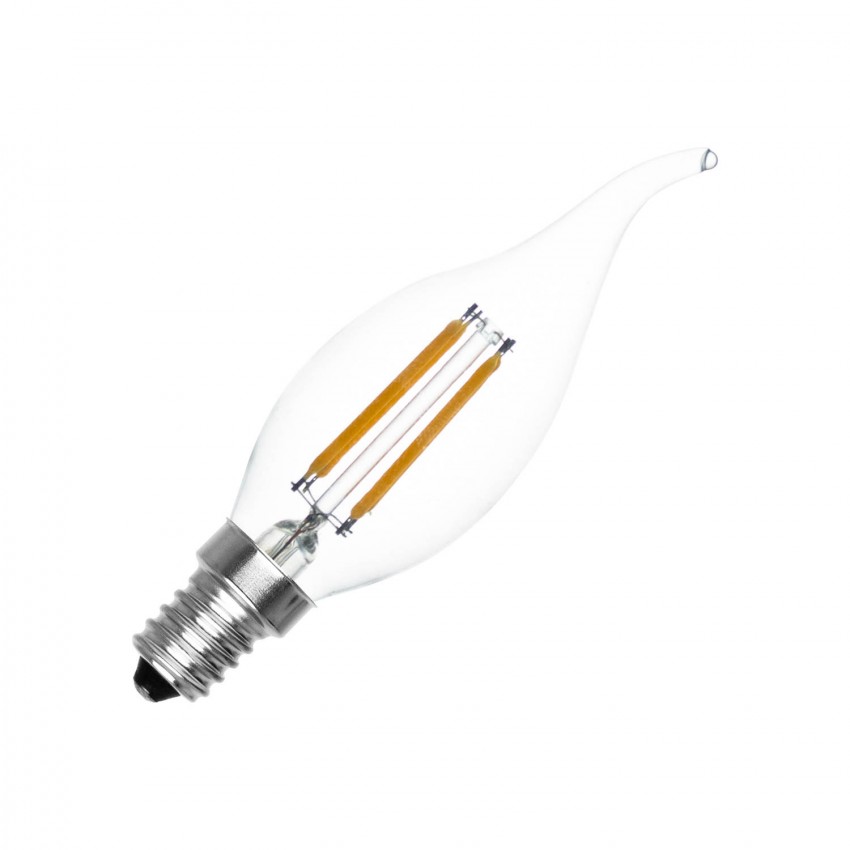 Bombilla LED E14 Regulable Filamento Vela Murano C35T 4W
