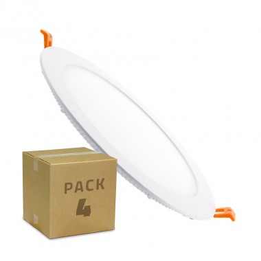 Producto de Pack Placa LED Circular SuperSlim 12W (4 un)