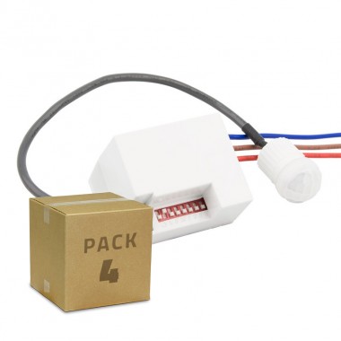 Produto de Pack Detector de Presença PIR 120º Mini (4 Un)