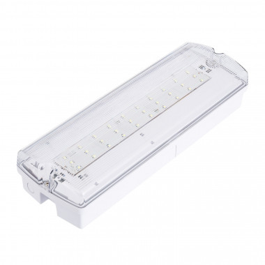 Luz de Emergência LED de superfície 200lm permanente/não permanente IP65