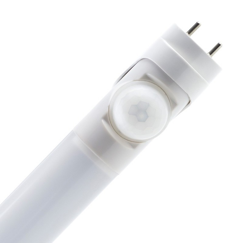 Tubo LED T8 Alumínio 150 cm com Detector de Movimento PIR Apagado Total Conexão Uni-Lateral 24W 100lm/w