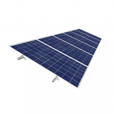 Producto de Estructura Coplanar para Paneles Solares montaje en Chapa Plana y Hormigón 