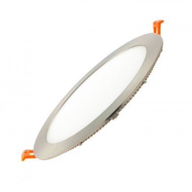 Placa LED 15W Circular SuperSlim Silver Corte Ø 185 mm
