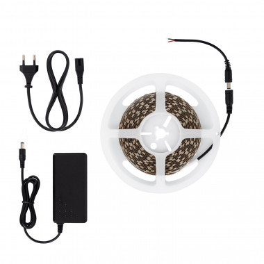 Producto de Kit Tira LED 12V DC 70W 60LED/m 5m IP20 con Fuente de Alimentación Corte cada 5cm