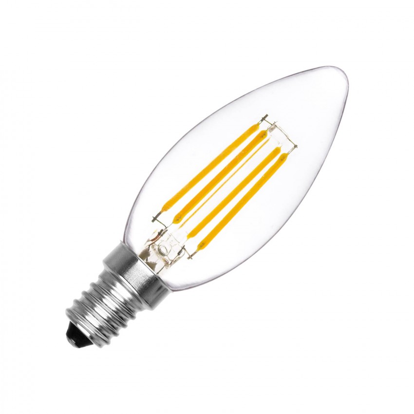 Producto de Bombilla Filamento LED E14 4W 360 lm C35     