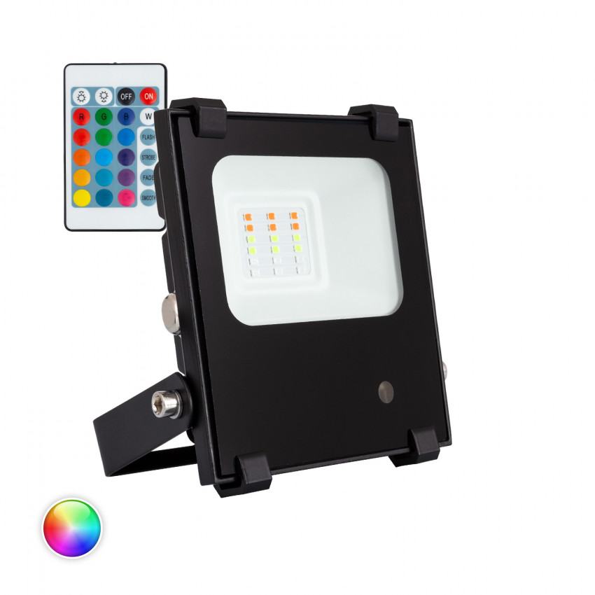 Foco Projetor LED 10W 135lm/W IP65 HE PRO RGB Regulável 