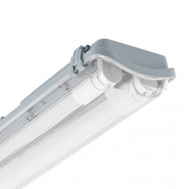 Pantalla Estanca Slim para dos Tubos LED 150 cm IP65 Conexión un Lateral