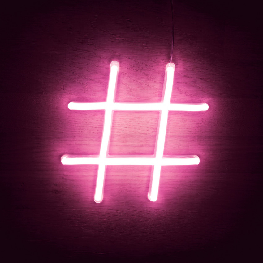 Numeros e Simbolos Neon LED