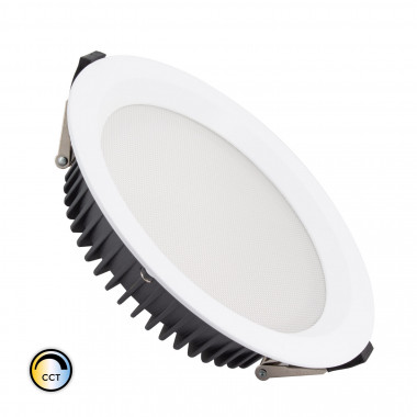Producto de Downlight LED 50W SAMSUNG New Aero Slim CCT Seleccionable 130 lm/W Microprismático (UGR17) LIFUD Corte Ø 200 mm 