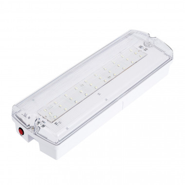 Luz Emergencia LED Superficie 200lm Permanente/No Permanente IP65 con Autotest