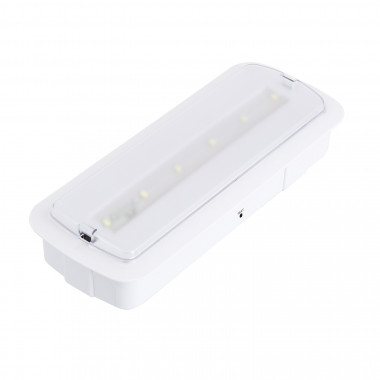 Produto de Luz de Emergência LED Embutido/Superficie 200lm Permanente / Não Permanente com Autoteste e Botão teste