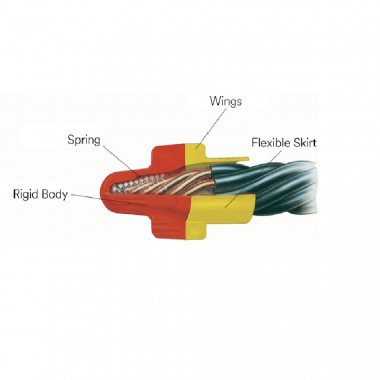 Producto de Blister Conector de Cable Resorte Scotchlok R/Y 2-16mm² (6 un) 3M 7010261501-RY
