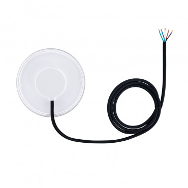 Lâmpada de Piscina LED RGBW Submersível Slim 12V DC 35W IP68 PAR56 Comando RF