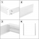 Panel LED 60x60cm 40W 4000lm (UGR17) + Kit de Superficie