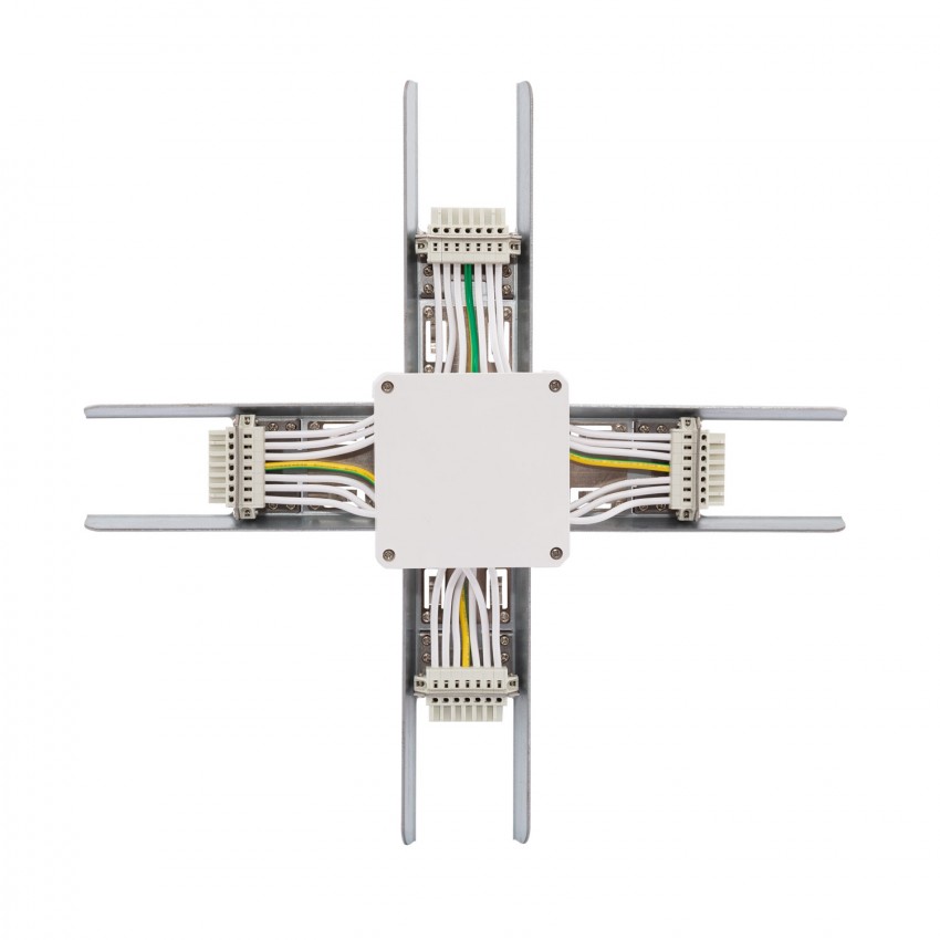 Conector Tipo X para Barra Lineal LED Trunking     