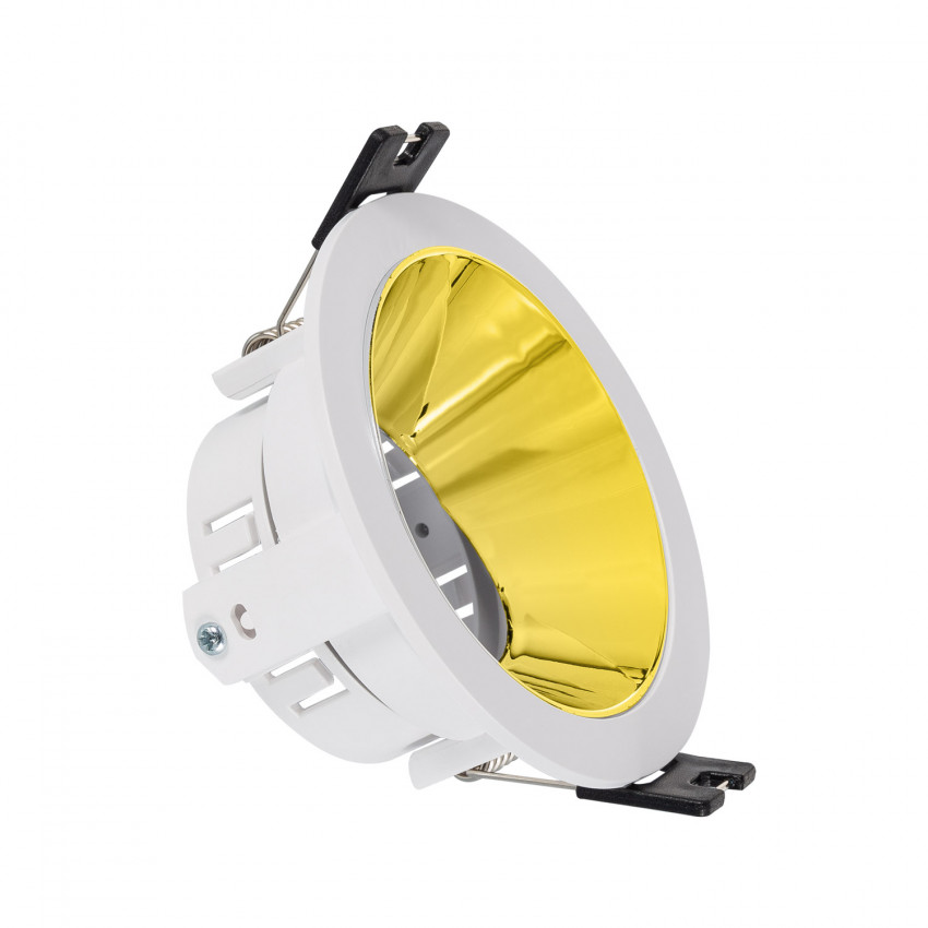 Producto de Aro Downlight Cónico Reflect Excentrico para Bombilla LED GU10/ GU5.3 Corte Ø 75 mm