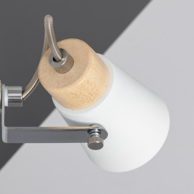 Lámpara de Techo Orientable Metal y Madera 3 Focos Mara - efectoLED