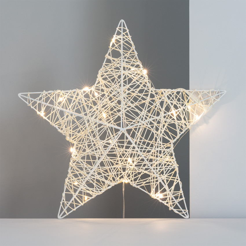 Estrela de Grinalda de luzes LED Irawo 42x42 cm 