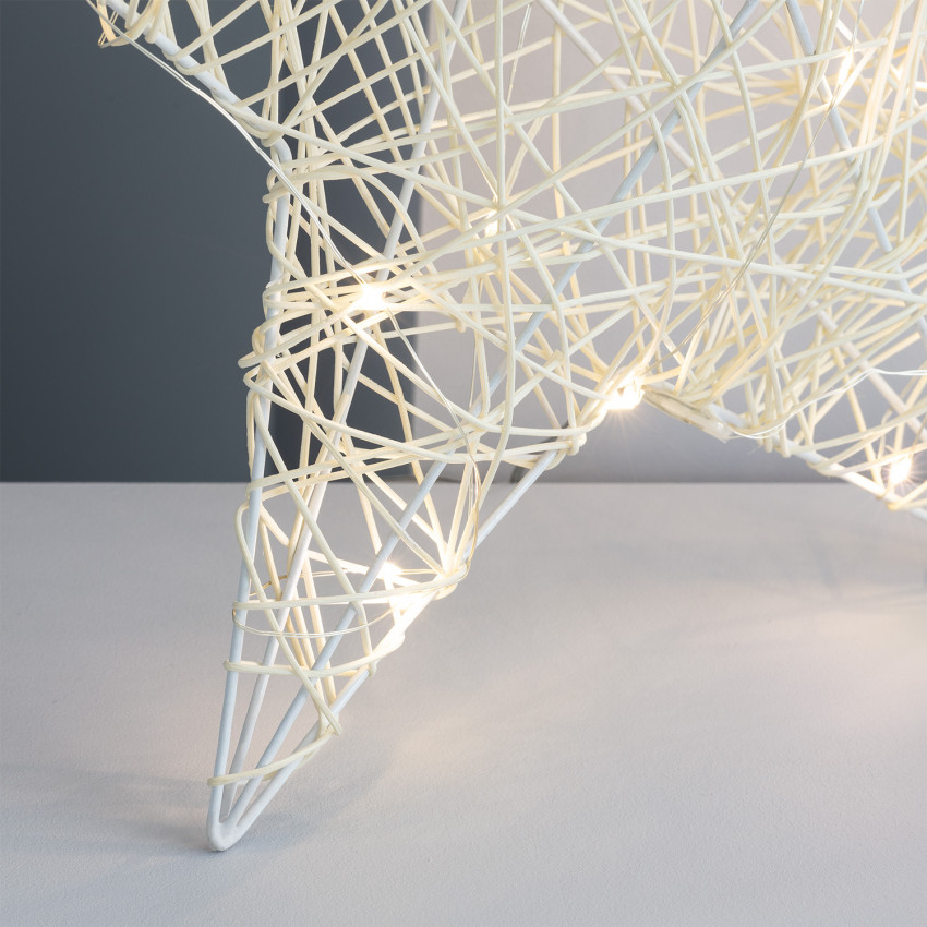 Producto de Estrella con Guirnalda de Luces LED Irawo 42x42 cm