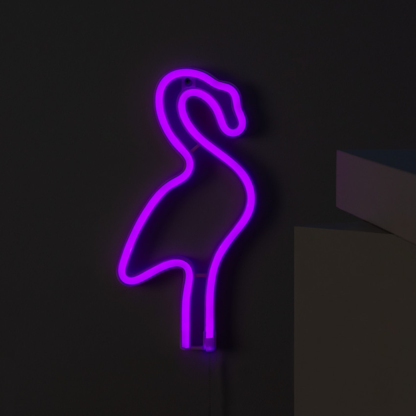 Produto de Neon LED Flamingo com Bateria