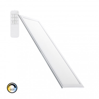 Producto de Panel LED 120x30 cm 40W 3600lm Regulable Slim CCT Seleccionable con Mando