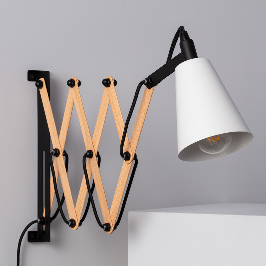 Producto de Lámpara de Pared de Madera y Metal Ponga