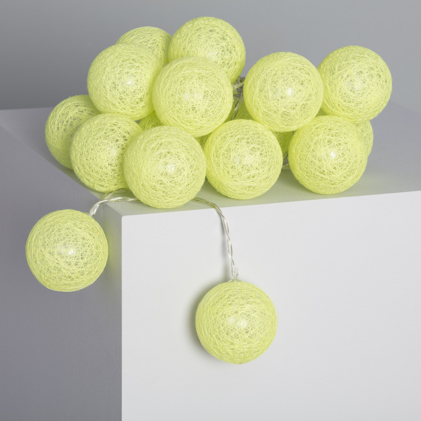 Grinalda 20 Bolas LED Lemon