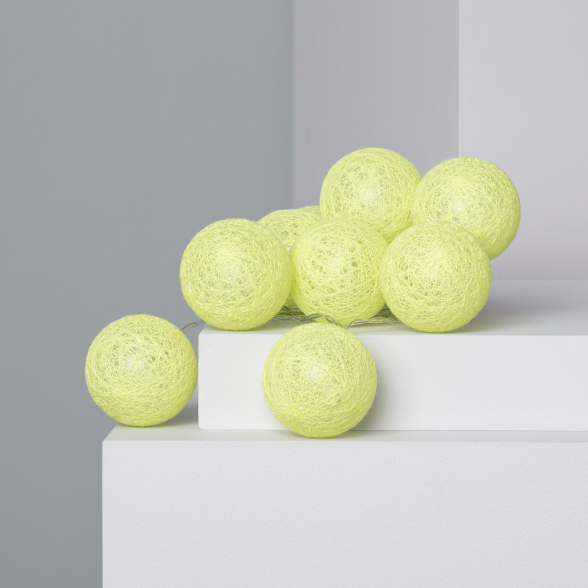 Grinalda 10 Bolas LED Lemon