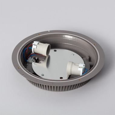 Producto de Plafón Circular para Exterior Ø300 mm IP65 Curio Gris