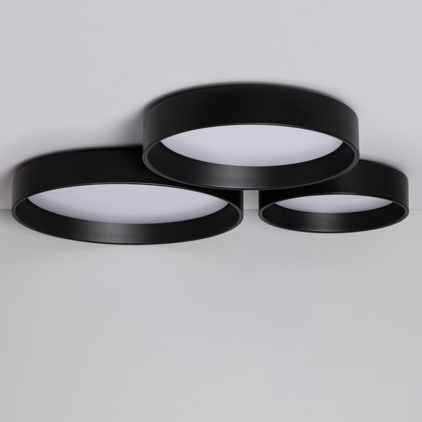 Plafón LED Circular Design 15W Black