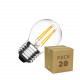 Caja de 20 Bombillas LED E27 Regulable Filamento Small Classic G45 4W Blanco Cálido