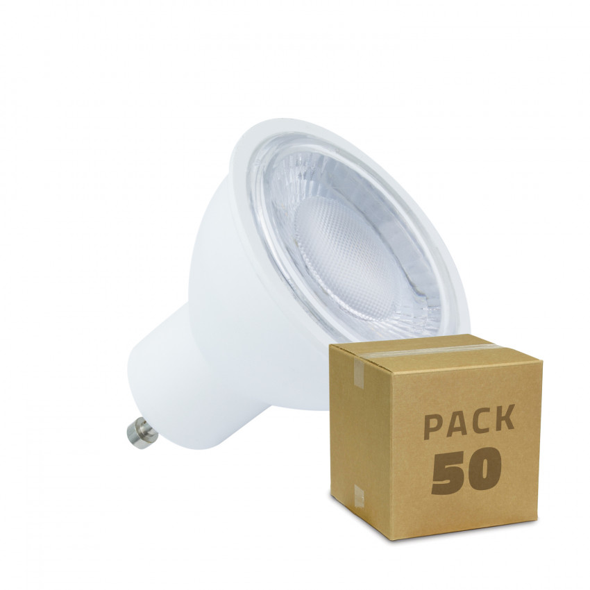 Caixa de 50 Lâmpadas LED GU10 S11 Regulable 60º 5W Branco Quente