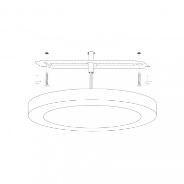 Producto de Placa LED 22W Circular Corte Ajustable Ø 60-160 mm
