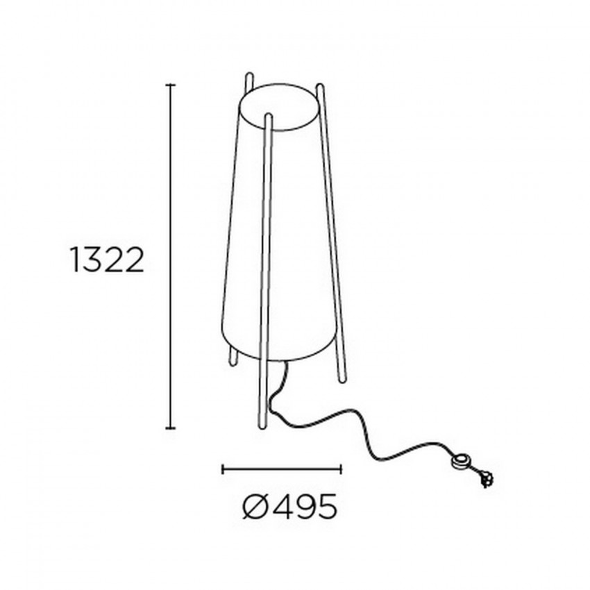Producto de Lámpara de Pie Woody LEDS-C4 25-8106-14-14