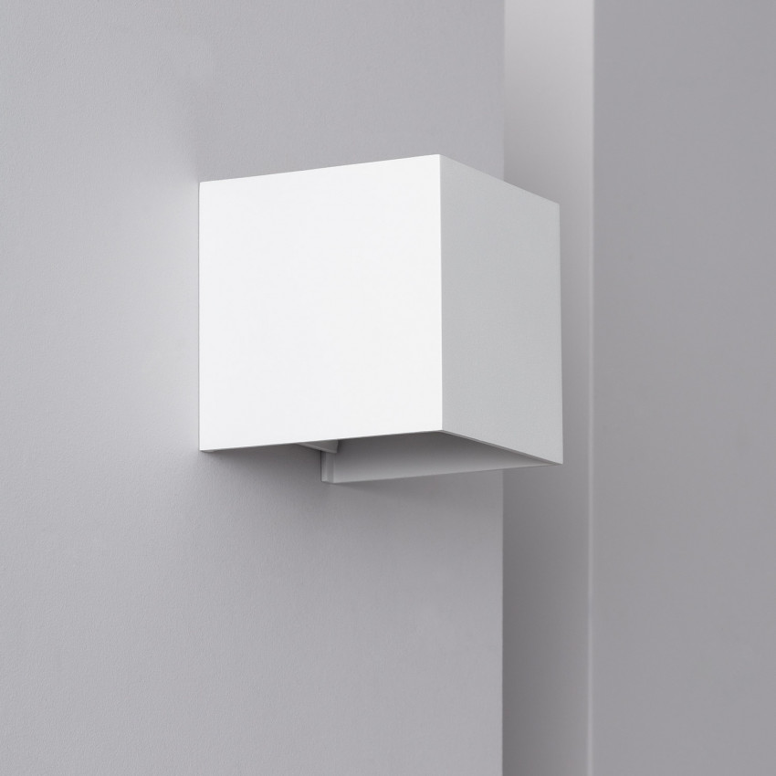Aplique de Pared Exterior LED 6W Aluminio Iluminación Doble Cara Eros Blanco