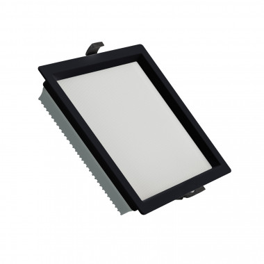 Downlight LED 40W SAMSUNG New Aero Slim Quadrado 130 lm/W Microprismático (URG17) LIFUD Preto Corte 210x210 mm