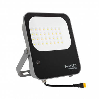 Producto de Foco Proyector LED Solar 100W 170lm/W IP65 con Control Remoto