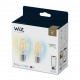 Pack 2 Bombillas LED Smart WiFi E27 A60 Regulable WIZ Filamento 6.7W