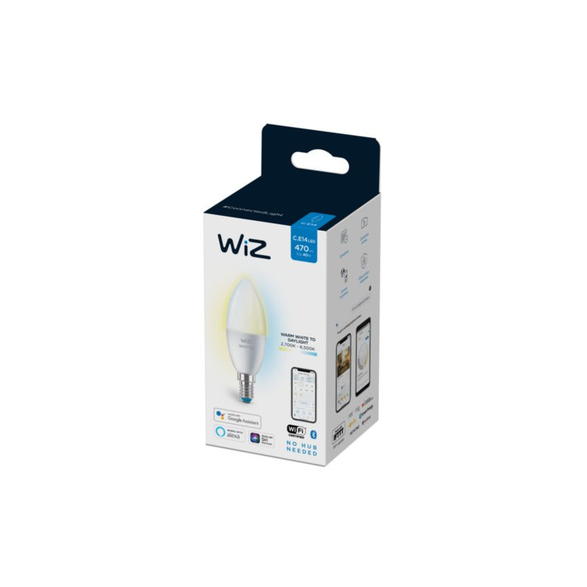 Producto de Bombilla Inteligente LED E14 4.9W 470 lm C37 WiFi + Bluetooth Regulable CCT WIZ 