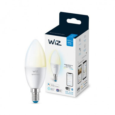 Producto de Bombilla Inteligente LED E14 4.9W 470 lm C37 WiFi + Bluetooth Regulable CCT WIZ 