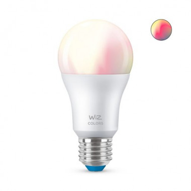 Produto de Lâmpada Inteligente LED E27 8W 806 lm A60 WiFi + Bluetooth Regulável RGB+CCT WIZ