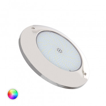 Foco Piscina Superfície LED RGBW Submersível 12V DC IP68 Aço Inoxidável 35W Não