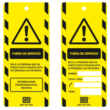 Pack 10 Unidades Etiquetas de Sinalização de Remessa CATU AP474E
