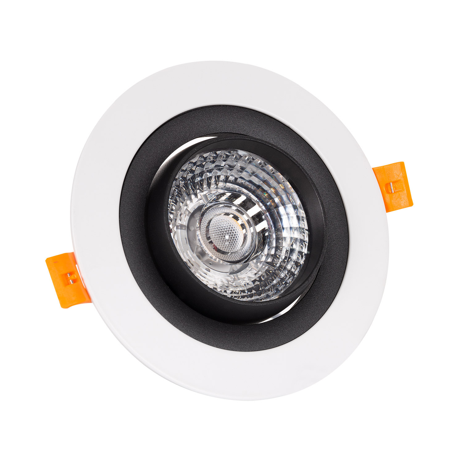 Pintura Poner Corte Foco Downlight LED 18W COB Direccionable 360º Negro Circular Design Corte Ø  120 mm - efectoLED