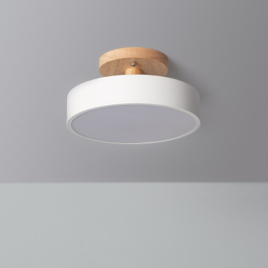 Lámpara de Techo LED 12W Madera y Metal CCT Seleccionable Whisty - efectoLED