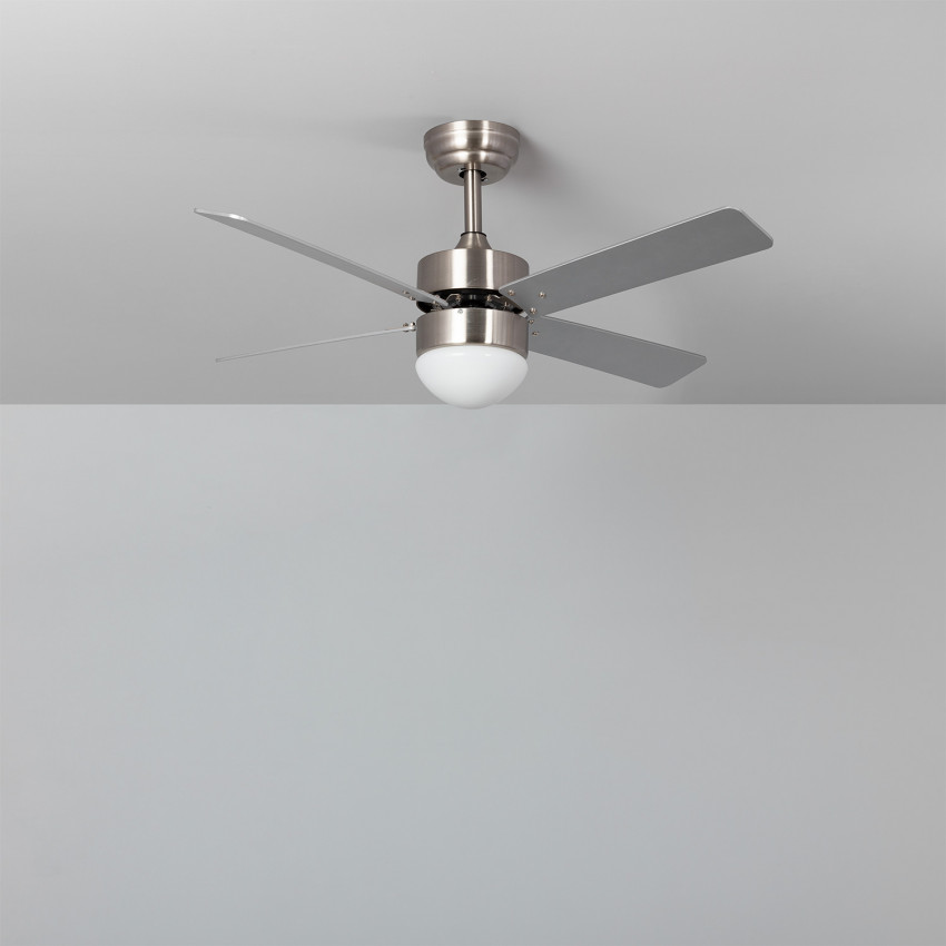 Ventilador de Techo LED Cygnus Níquel 107cm Motor DC