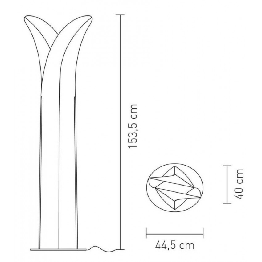 Producto de Lámpara de Pie SLAMP Las Palmas Floor XL