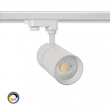 Produto de Foco LED New Mallet 20W Regulável No Flicker CCT Seleccionável para Carril Trifásico (UGR 15)